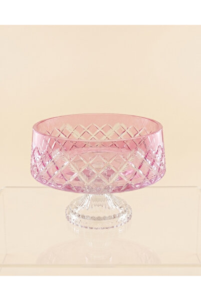 AKDEN STORE Crystal Glass Hand-Cut Luxury Presentation Bowl - Serving Bowl