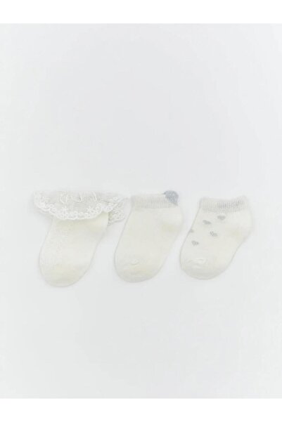 LC Waikiki Κάλτσες-μποτάκια για κοριτσάκια, σετ 3 τεμαχίων (S6)