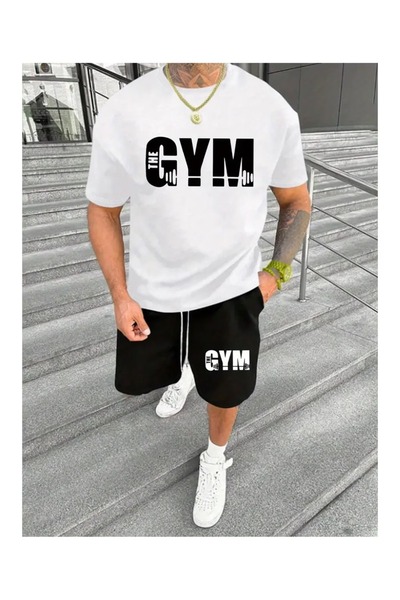 ZEMLİYA VONIX Unisex Oversize Σετ με Σορτς και Κοντομάνικο Μπλουζάκι Άνετη Εφ...