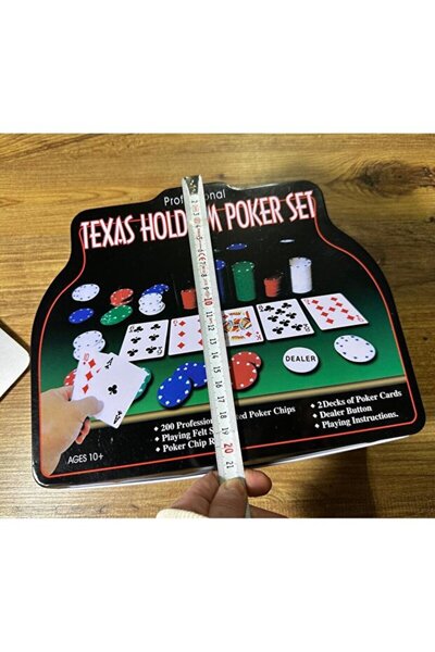 Mutluanlar Hediyelik 200 Chip Texas Hold'em Poker Set