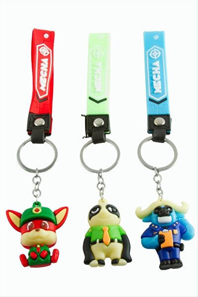 ZERO LAND Gldisptm Cartoon Character Silicone Keychain (12916) - Ebruli
