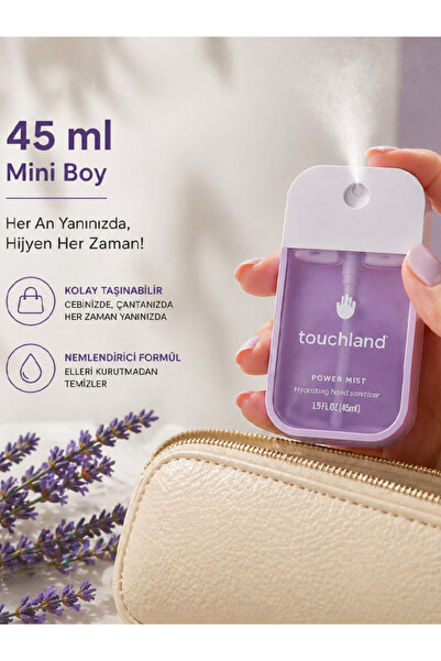 moryconcept Touchland Nemlendirici El Temizleme Spreyi 45 ml Ferahlatıcı & Hızlı Kuruyan