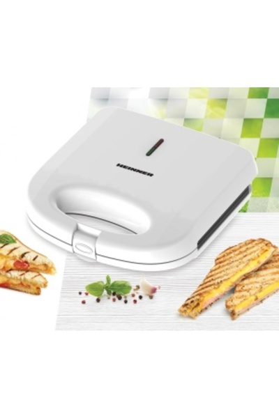 Heinner Aparat pentru sandvișuri HEINNER SWAN SM-K750FGWH, 750w, capacitate: 2 sandwich-uri