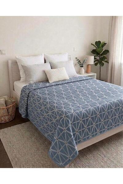 Ahsela Home Pamuklu Yazlık Pike – Terletmeyen Pamuklu Serin Konfor Çift Kişilik