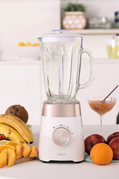 ozbience Güçlü Çok Fonksiyonlu Smoothie Blender Krem 1000W, Pratik ve Şık Tasarım