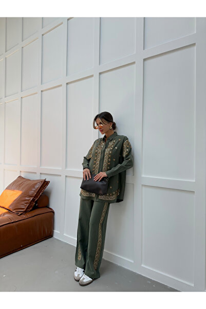 MİA NOURA ΓΥΝΑΙΚΕΙΟ ΠΟΥΚΑΜΙΣΟ ΜΕ ΧΑΝΤΡΕΣ ΜΠΡΟΣΤΑ, ΠΙΣΩ ΚΑΙ ΣΤΑ ΜΑΝΙΚΙΑ, ΠΑΝΤΕ...