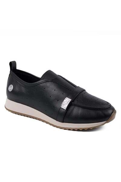Mammamia 7315 Genuine Leather Casual Women's Shoes-Black
