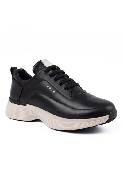 Mammamia 7410 Genuine Leather Casual Women's Shoes-Black