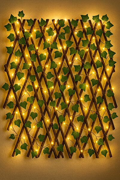 Empressco Yapay Sarmaşık ve LED Çit, Bahçe & Balkon İçin 70x250 cm, Açılır Ka...