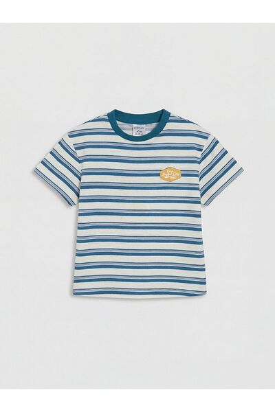 LC Waikiki LCW baby Crew Neck Striped Baby Boy T-Shirt