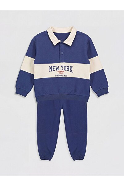 LC Waikiki Lcw Baby New York Printed Baby Boy 2-Piece Set