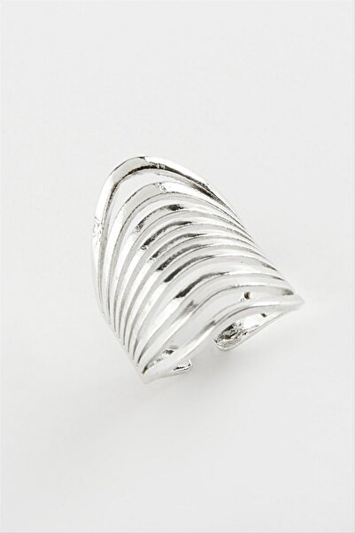 ZERO LAND Gldisptm Oval Metal Ring - (84442) Silver Color