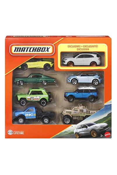 mattel MATCHBOX SET 8 MASINUTE METALICE EXCLUSIV PORSCHE CAYENNE SCARA 1 LA 64