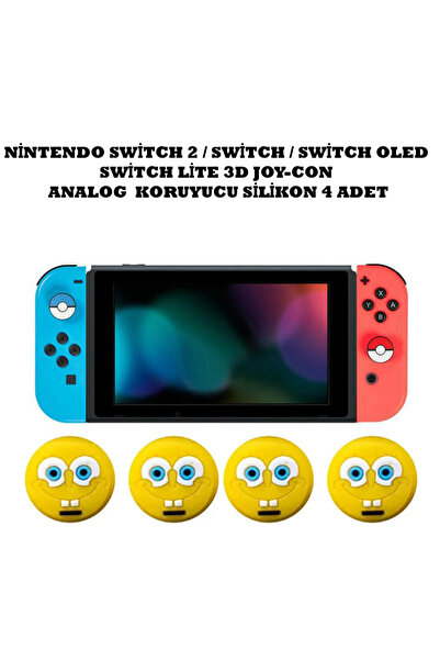 WOTOBE Switch/Switch 2/Switch Oled /Switch Lite Uyumlu Yeni 3D Analog Silikon...