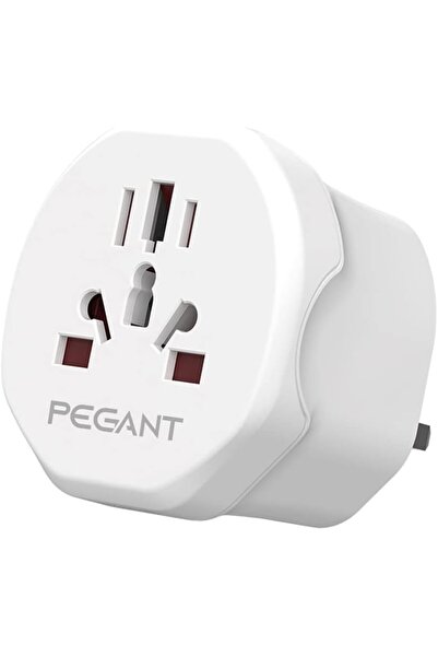 PEGANT World to UK Plug Travel Adapter 3-pin Accept all Europe EU UK Australi...