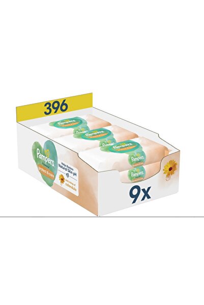 Pampers Harmonie Calendula, servetele umede, pentru copii, 9 pachete x 44 buc...