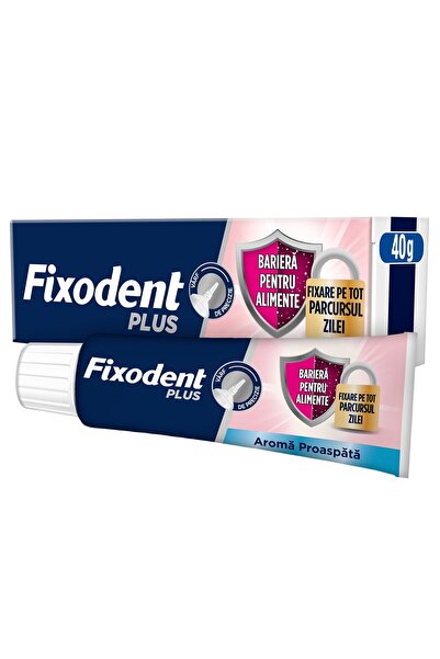 Fixodent Plus Food Fresh, crema adeziva pentru proteza dentara, 40 g