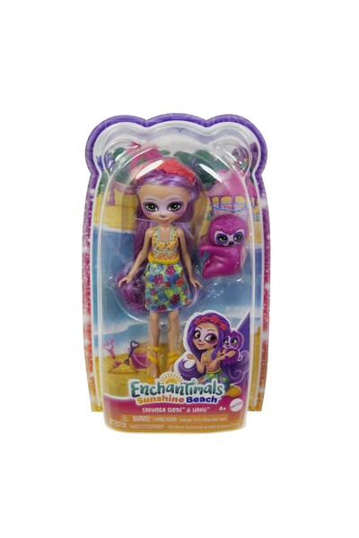 mattel ENCHANTIMALS PAPUSI SI ANIMALUTE SABINDRA SLOTH SI HANG