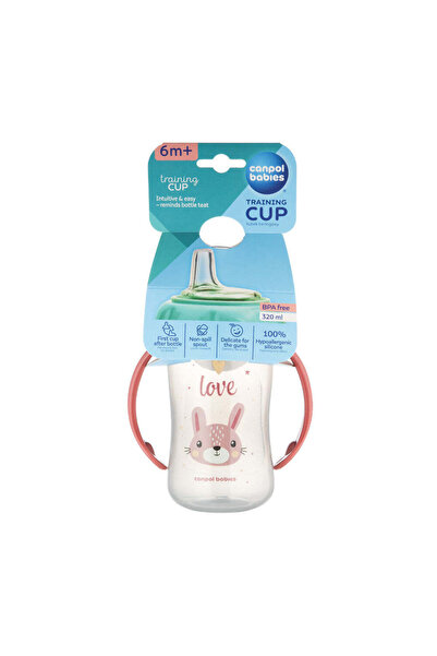 CANPOL Babies Cana Antrenament Silicon 320 ml Cute Animals-Cat 56/512_pin2