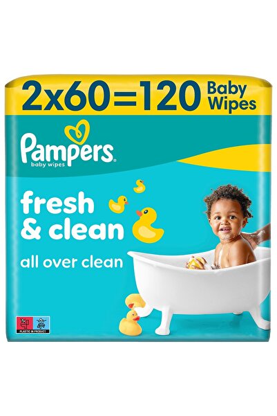 Pampers Fresh Clean, servetele umede, pentru copii, 120 buc