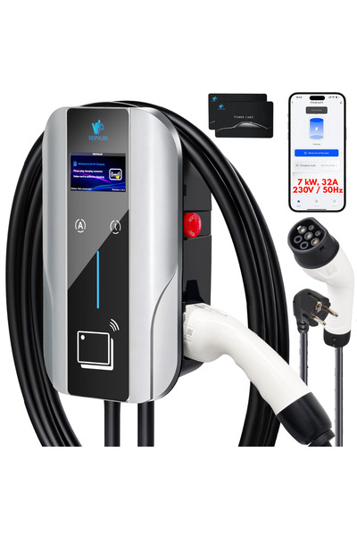 Qova Έξυπνος Σταθμός Φόρτισης Αυτοκινήτων, Ηλεκτρικό Όχημα, 7kW/230V, 8-10-13...