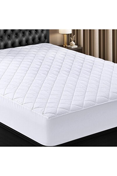 Utopia Bedding Quilted Fitted Mattress Pad, Polyester, Twin Size