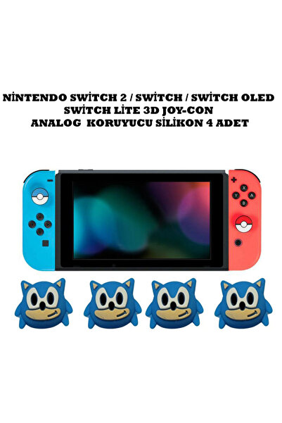 WOTOBE Switch/Switch 2/Switch Oled /Switch Lite Uyumlu Yeni 3D Analog Silikon...