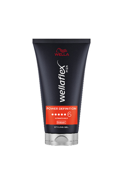 wellaflex Men Power Definition, hair gel, with Ultimate hold, Hold 6/6, 150 ml