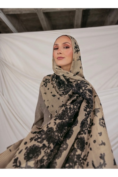 Loaloatr Prınted Modal Şal- Chantilly Lace