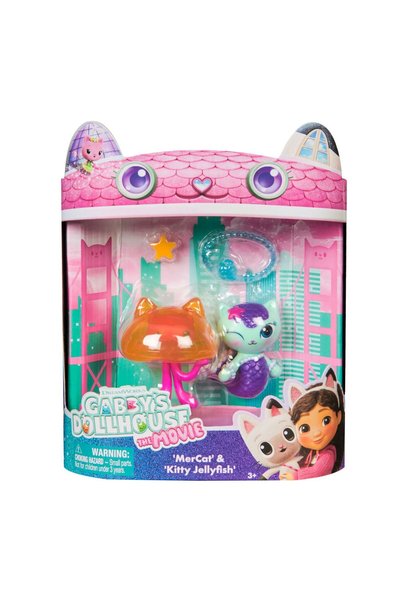 Spin Masters GABBYS DOLLHOUSE MOVIE SET 2 FIGURES MARKET AND MEDUZA KITTY AND...