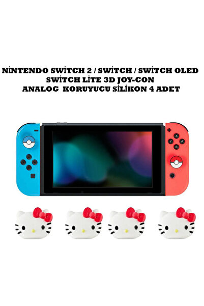 WOTOBE Switch/Switch 2/Switch Oled /Switch Lite Uyumlu Yeni 3D Analog Silikon...