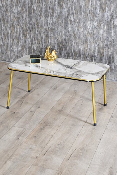 GOLDFALEZ Orta Sehpa Efes Kr Metal Ayak Çift Gold