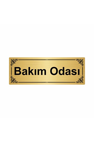 Özarslan Dizayn غرفة العناية 7 × 20 سم لوح توجيه معدني ذهبي اللون