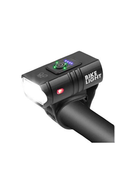 Roben T6 Led Bisiklet Işık Usb Şarj Edilebilir Güç Ekran Ön Lamba