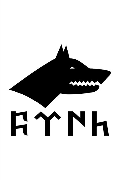 Dijitonline ملصق ذئب وتركي، ملصق سيارة أوتوماتيكي 30 سم أسود