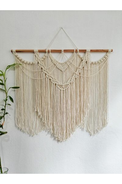 Foksan Deri Στολίδι τοίχου Macrame Κατασκευάζεται σε προσαρμοσμένο μέγεθος