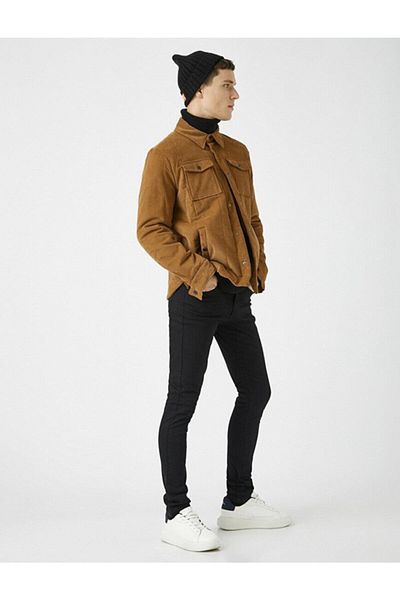 Koton Ανδρικό Jean Παντελόνι Μαύρο 2kam43188ld