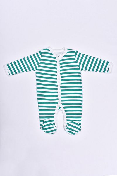 Alingo 100% Cotton Unisex Baby Long Sleeve Jumpsuit with Booties