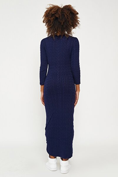 Hopoi Жіноче темно-синє трикотажне плаття Cck9090