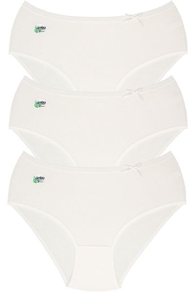 bonbonetti Γυναικεία εσώρουχα White Bamboo Breathable 6 Pack