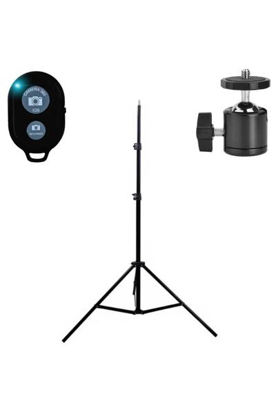 Kyrotech Tablet Ve Telefon Tutucu Bluetooth Kumandalı 2 Metre Metal Tripod Ay...