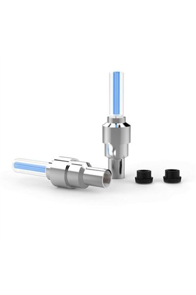 KNT Led Işıklı Lastik Sibop Kapağı-fosforlu Mavi