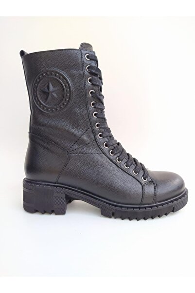 Venüs 1950852k Orjinal Deri Fermuar Ve Bağcıklı Postal Bot