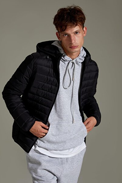 DeFacto Slim Fit Hooded Water Repellent Thermal Insulated Puffer Jacket