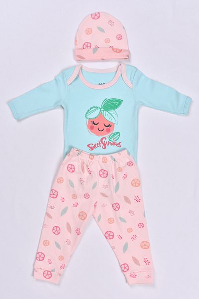 Alingo Cotton Baby Girl 3 Piece Set