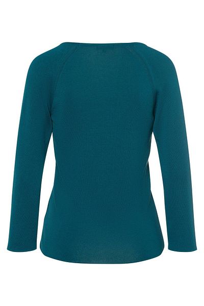 1Moda1Tarz Verde Petrol Decolteu Patrat Tricoturi Pulover mânecă lungă Sezon