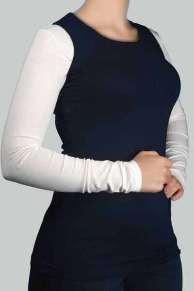 Altobeh Жіночий боді з ліхварним коміром, без рукавів, з еластичною талією - темно-синій