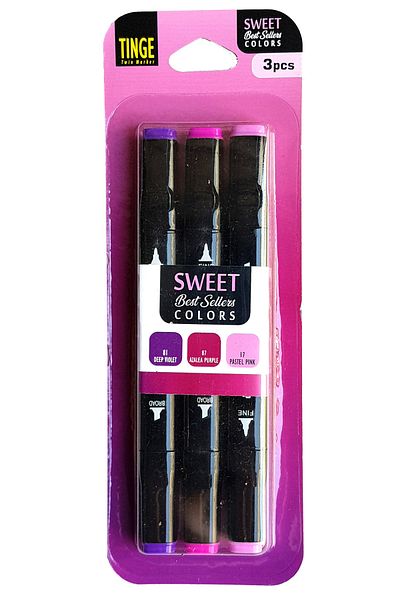 Tinge Marker Pen - Sweet Color Set of 3 - Marker