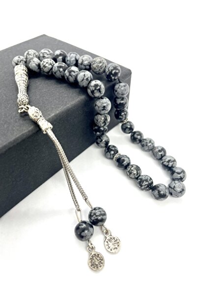 AgateStones Doğal Obsidyen Taşı Tesbih