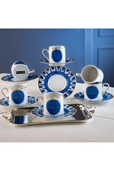 Lemm Home Gala Mavi 2 Kişilik Türk Kahve Fincanı